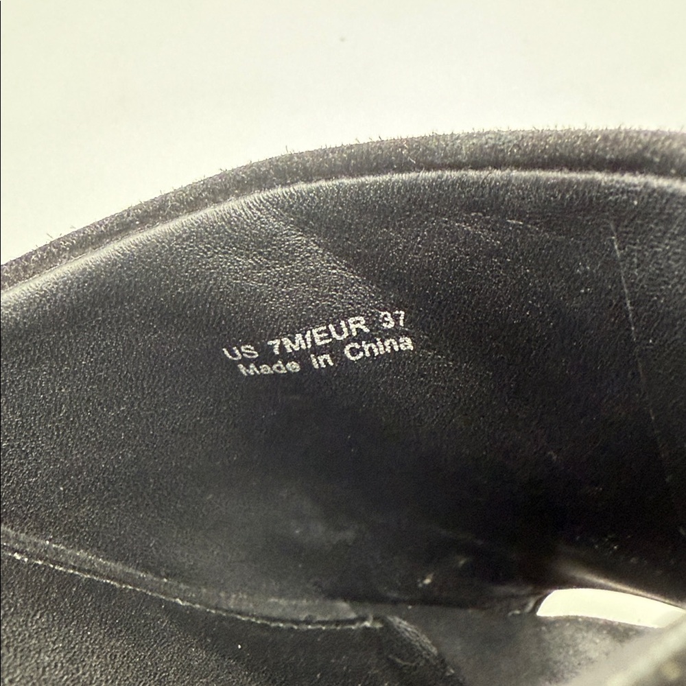 Vince Maddy-B Suede Platform Slides Mule Sandal Black - Picture 9 of 13